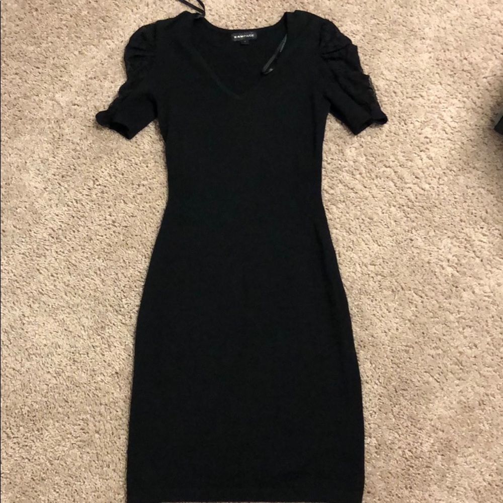 Rampage Little Black Dress Lace Sweater